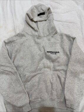 Essentials Light Grey Hoodie